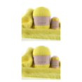 thumbnail image 4 of Monstrate 50g 20g Bufandas Juego de bolas de hilo de tejer Kit de hilo de ganchillo Amarillo limón Limon amarillo 2piezas Monstrate CBP500614, 4 of 5