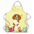 thumbnail image 1 of Carolines Treasures BB6072APRON Easter Eggs Brittany Spaniel Apron, 1 of 4