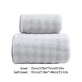 thumbnail image 3 of 2 Pcs Bath Towels Set For Bathroom Cotton Thick Soft Absorbent Towel Set Of 2 Household Wash Face Gift Towel Bath Towels Up to 65% off!, 3 of 7