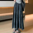 thumbnail image 2 of biudgviw Flowy Pants for Women Lounge Wide Leg Palazzo Trousers Fall Fashion High Elastic Waist Dressy Pants with Pockets, 2 of 7