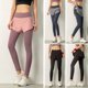 thumbnail image 1 of Pantalones de yoga 2 en 1 para mujer de cintura alta de secado rápido, 1 of 8