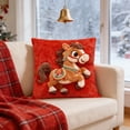 thumbnail image 5 of Nkmbld New Year Decorations Throw Pillow Covers, Year of The Horse Spring Festival Pillowcases, Happy Lunar New Year Holiday Cushion Case Decoration for Sofa Couch, 5 of 8