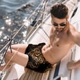 thumbnail image 2 of luoweisi Men's Beach Shorts Quick Dry Swim Trunks with Mesh Lining Leopard S, 2 of 5