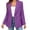 Purple, variant on Cmfcve Women's Double Breasted Blazer Jacket Lapel Collar Long Sleeve Oversized Dressy Casual Suit Coat