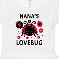 thumbnail image 4 of Inktastic Valentine's Day Nana's Lovebug Girls Toddler Dress, 4 of 5
