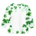 thumbnail image 4 of Fjofpr Toddler Girl Clothes under $5 Toddler Girl Tops 4T Short Sleeve St. Patrick's Day Summer And Spring Toddler Girls Kids Fashion Children Round Neck 3/4 Sleeve Printing T-Shirt（3-12Y）, 4 of 4