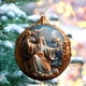 thumbnail image 1 of Adorno de Árbol de Navidad Plano de Acrílico, Bonito Adorno Redondo de Acrílico., 1 of 5