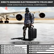 Mission Darkness T10 Faraday Bag for Computer Towers & XL Electronics (Gen 2) Device Shielding for Digital Forensics, EMP Protection, Data Security, Anti-hacking & Anti-tracking Assurance