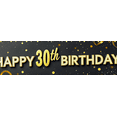 thumbnail image 4 of Gorgeous Black Background Happy 30th Birthday Banner with Golden Balloons Fireworks Party Supplies Photography Props Birthday Decoration Backdrop Party Decor, 4 of 7
