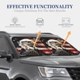 thumbnail image 4 of Honeii Retro American Eagle A Print Foldable Car Sun Shade for Windshield, 2-Piece UV Protection Shade, Protects Car Interior, Ideal for Cars, Trucks, SUVs-Small, 4 of 6
