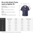 thumbnail image 5 of Fotbe Watercolor Indigo Camisa Estampada de Manga Corta para Hombre, Casual de Verano, Estilo Playero, Sin Arrugas-Small, 5 of 5