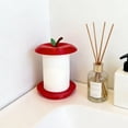thumbnail image 4 of Plastic Storage Rack Apple Shaped Tissue Holder Plastic Tissue Box Cover with Stable Base for Kitchen and Bathroom Multicolor(1Pc) by JASKFLY, 4 of 6