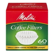 Melitta Single Serve Coffee Filters for Javajig, 60 Ct