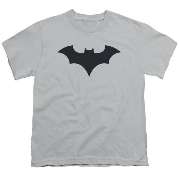 Batman 52 Title Logo S/S Youth 18/1 T-Shirt-Silver