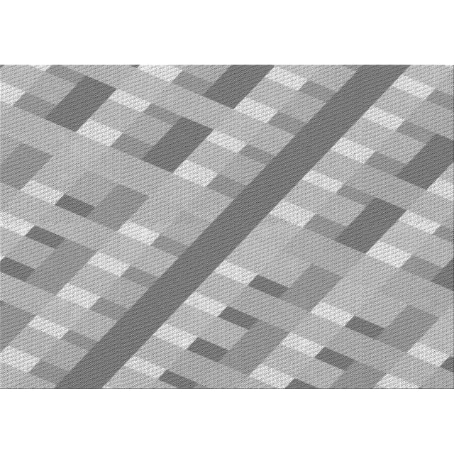 Ahgly Company Tapis Rectangulaire d'Intérieur Lavable en Machine Gris Transitionnel, 2 Pieds x 4 Pieds