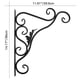 thumbnail image 4 of Yuarrent 2 piezas de soportes de cesta colgante de Metal para interior y exterior, colgador de flores para plantas de jardín, gancho de Jardín y Patio Bladeren, 4 of 6
