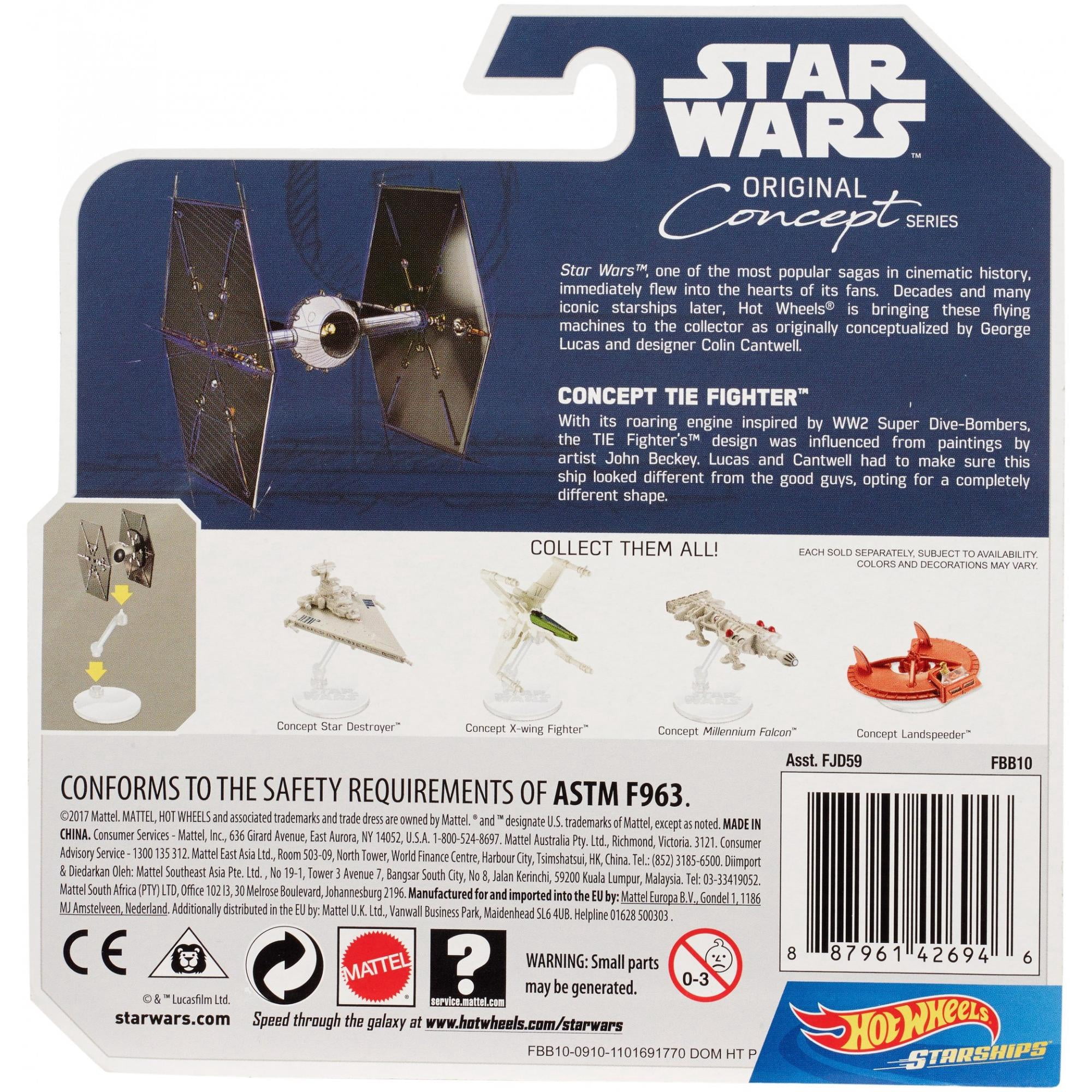 Hot Wheels Star Wars Starships Concept Tie Fighter Vehicle