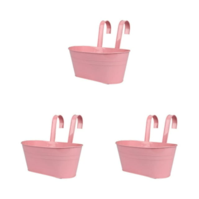 Wweixi Outdoor Hanging Pots For Plants Add Beauty And To Any Wall Stylish Pink 3Set