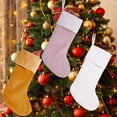 thumbnail image 7 of Luoshdecor Christmas Stocking 19.7in, Solid Color Xmas Stockings Decoration,Soft Velvet Plush Hanging Stocking for Holiday Family Party Fireplace Decoration, 7 of 7