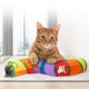 thumbnail image 2 of Túnel de gato interactivo con bola de juego Rainbow Kitten Cat Chute tubo juguete interior Feliz Sencillez, 2 of 5