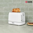 thumbnail image 6 of Haden Starbeck 2 Slice Wide Slot Stainless Steel Toaster, White & Chrome, 6 of 12