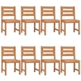 thumbnail image 2 of vidaXL 9 Piece Garden Dining Set Solid Wood Teak, 2 of 5