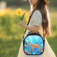 thumbnail image 3 of Jeiento Sea Turtle Lunch Bag for Boys Small Lunch Box Wide Open Reusable School Lunchbox Thermal Meal Tote Kit Removable Strap Insulated Cooler Bento Bag for Girls Back to School Blue Ocean, 3 of 6
