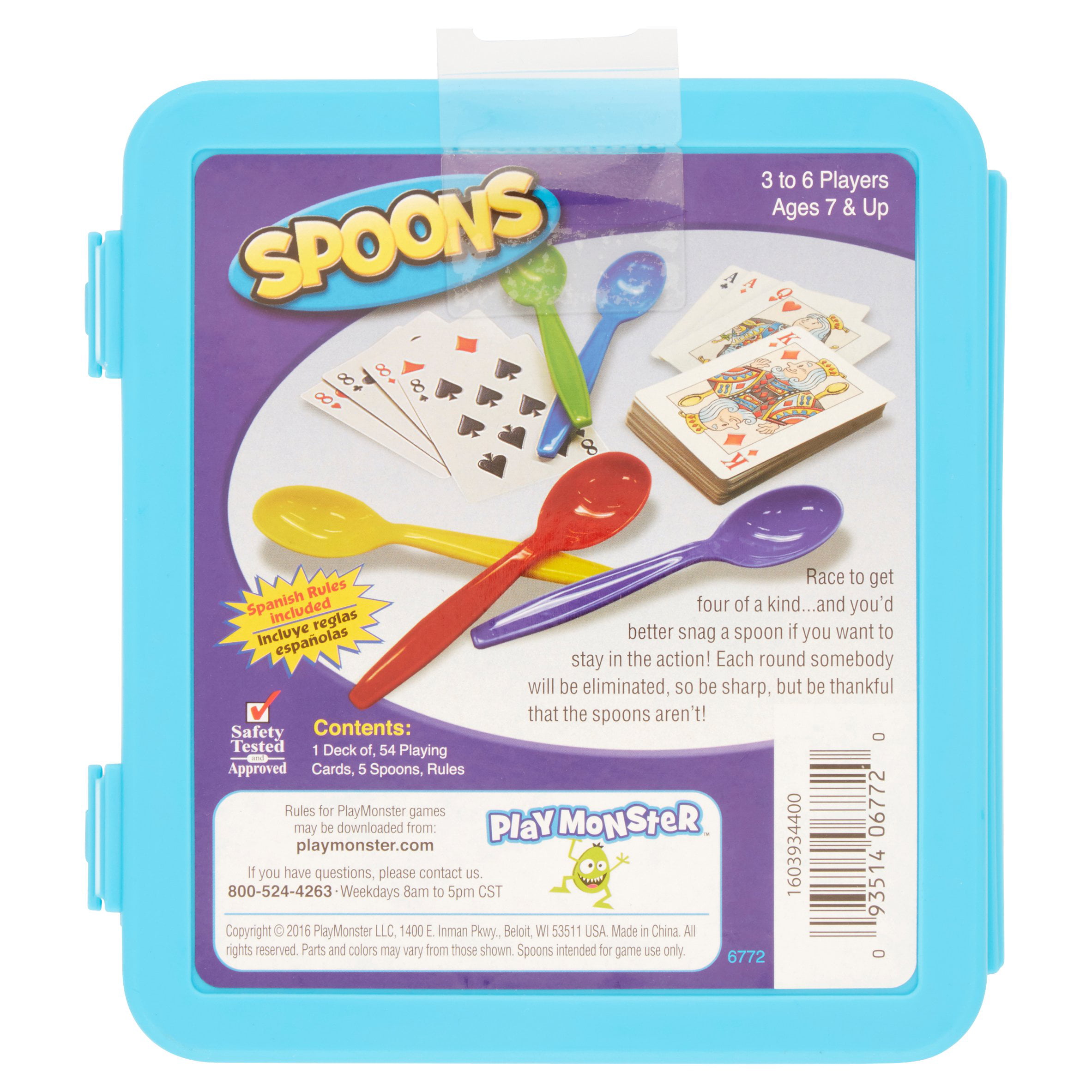 Patch Products Spoons Card Game 3 to 5 Players Ages 7 /& up for sale online