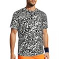 thumbnail image 2 of T Shirt For Men Zebra Stripes T-Shirt Animal Skin Print Harajuku Gym Short Sleeves Quick Dry Tops Su, 2 of 7