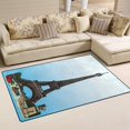 thumbnail image 2 of Coolnut Lightweight Carpet Mats, 31 x 20 inches Area Soft Rugs Floor Mat Doormat Decoration for Rooms Entrance Monuments of Eiffel Tower, 2 of 6