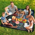 thumbnail image 7 of Mushroom Butterfly Flower Picnic Blanket Waterproof Outdoor Beach Blanket Hand-held Pad Suitable for Travel, Camping, Beach, Family Gatherings, 7 of 7