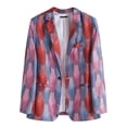 thumbnail image 1 of Hombres Casual Serie de flores étnicas Traje estampado versátil Chaqueta de traje con abertura en la espalda Pompotops oipoqjl40176, 1 of 9