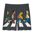 thumbnail image 4 of Simpsons Men's Short Pajama Pants Soft Trendy Sleep Shorts Breathable Ice Silk Lounge Shorts M, 4 of 8