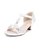 thumbnail image 1 of Sandalias para Niñas DREAM PAIRS KKUMHS2501 con Tira en T y Perlas Marfil, 1 of 6