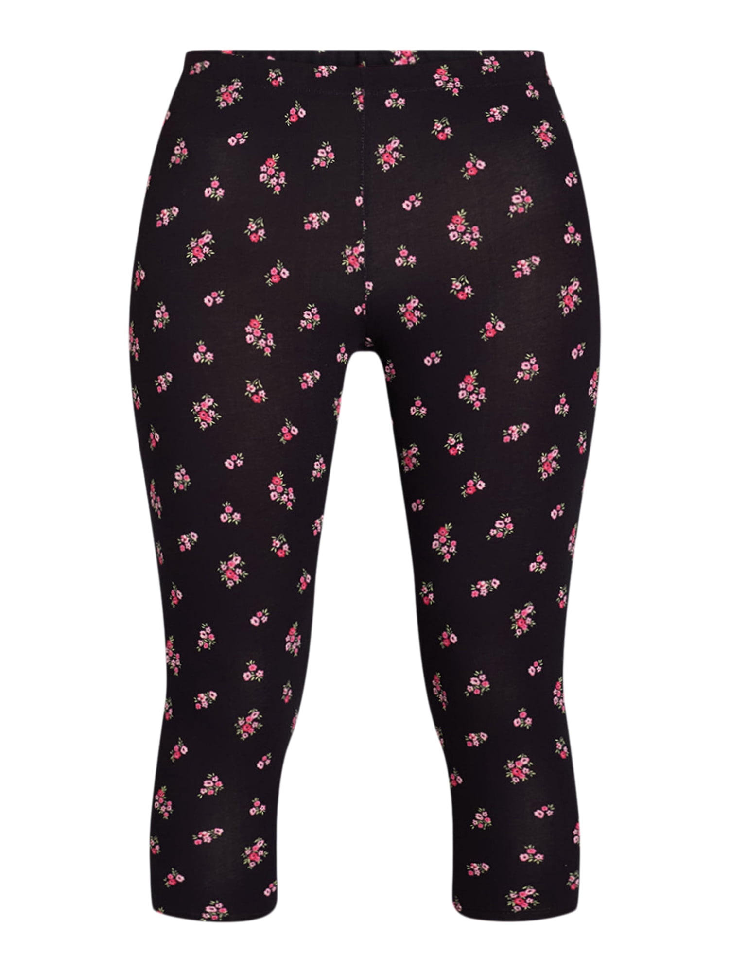 No Boundaries Mid Rise Cotton Leggings, (Women's) (3 Pack)
