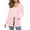 Pink, variant on Cardigan Women Long Sleeve Open Front Casual Loose With Pockets Work Cardians