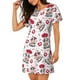 thumbnail image 2 of Disketp Caring Cow para Camisón Corto de Manga Corta para Mujeres, Camisón Cómodo con Escote Redondo, Bonito y Confortable, 2 of 6