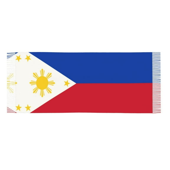 Womens Filipino Flag Scarf Shawl Wraps Soft Warm Shawls