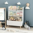 thumbnail image 2 of Multifunctional Kids Bookshelf and Storage, Seizeen 3-tier Bookcase & Toy Storage Cabinet Organizer for Bedroom Playroom Nursery, 2 of 11