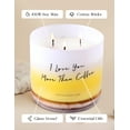 thumbnail image 2 of Vanilla Caramel Latte Coffee Candle 3 Wick Large Soy Scented Candles for Men and Women 15.8 Oz, 2 of 8