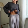 thumbnail image 4 of WBQ Women's  Thin Flared Sleeve Knit T-Shirt S-L size, 4 of 8