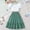 Green, variant on Back to School Dress Sets Schoolgirl Short T-Shirt and Skirt Sets Comfortable Solid Color Skirts Suits Pink Size 11 Years