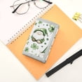 thumbnail image 7 of JIALIOU Nylon Trifold Card Wallet with ID Window Zipper Pocket for Men Women Teen Green Gnomes and Clover, 7 of 7