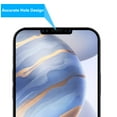 thumbnail image 3 of Bemz (2 Pack) Shields for Apple iPhone 12 Pro - Full Edge Coverage, Bubble-Free, High Response Touch Tempered Glass Screen Protectors - Clear with Black Frame, 3 of 7