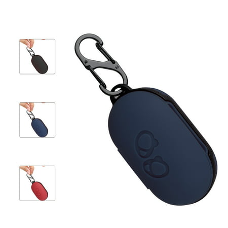 EEEKit for Galaxy Buds Case 2019, Shock Drop Proof Protective Cover Waterproof Soft Silicone Skin with Anti-Lost Keychain for Samsung Galaxy