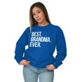 thumbnail image 3 of Best Grandma Ever Nanna Gigi Nan Cute Women Crewneck Sweatshirt Brisco Brands M, 3 of 6