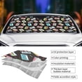 thumbnail image 4 of Kdxio Colorful Retro Tape Print Front Windshield Sun Shade,Folding Auto Sunshade for Car Truck SUV-Small, 4 of 7