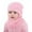 Pink, variant on Gyujnb Kids Winter Fleece Knit Hat with Ear Warm for Toddlers Boys Girls Cold Weather Outdoor
