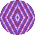 thumbnail image 1 of Ahgly Company Machine Washable Indoor Round Transitional Heliotrope Purple Area Rugs, 6' Round, 1 of 7