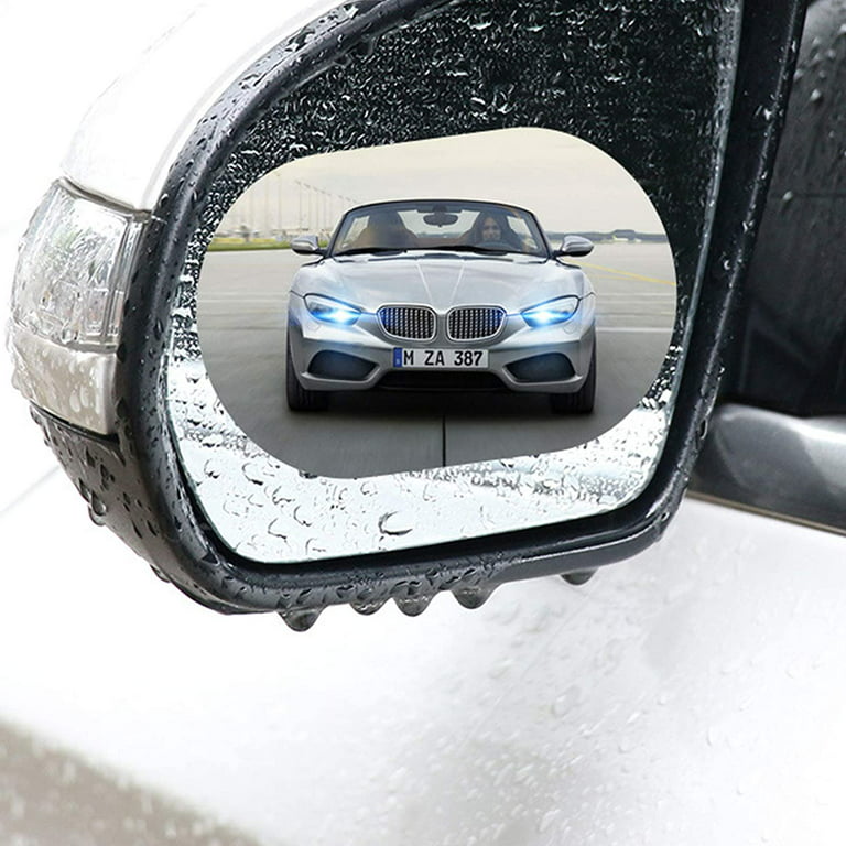 Car rearview mirror rainproof film, car rearview mirror side mirror film  water-repellent anti-glare anti-fog sticker universal vehicle 135 * 95 mm